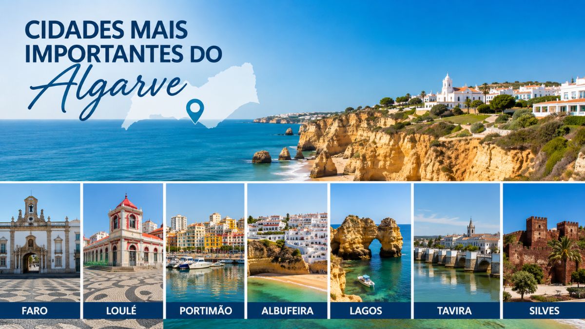 Quais são as cidades mais importantes do Algarve