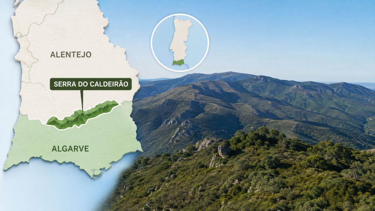 Onde se situa a Serra do Caldeirão