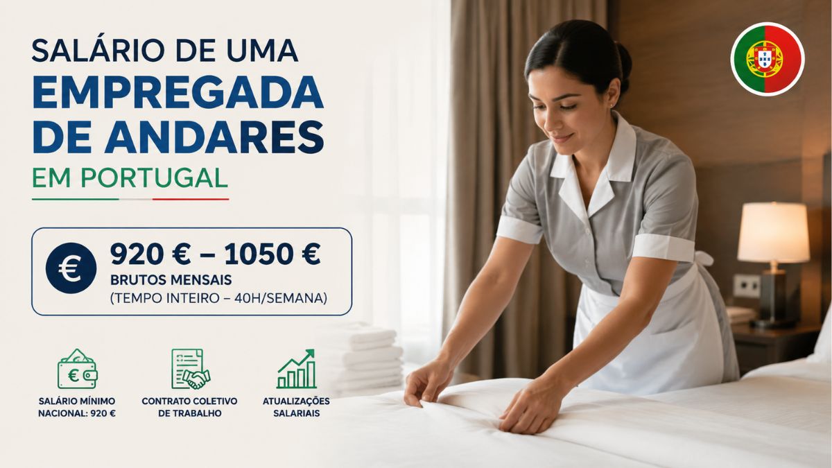 Qual é o Salário de uma Empregada de Andares em Portugal