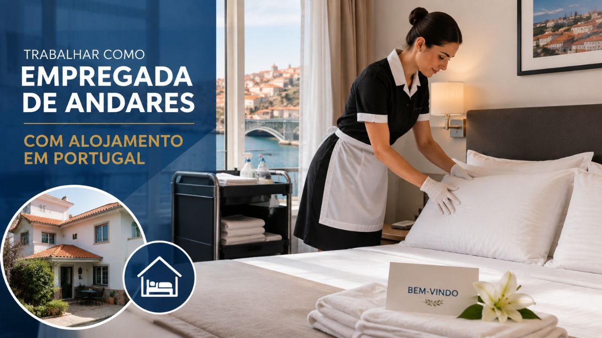 Trabalhar como Empregada de Andares com Alojamento em Portugal
